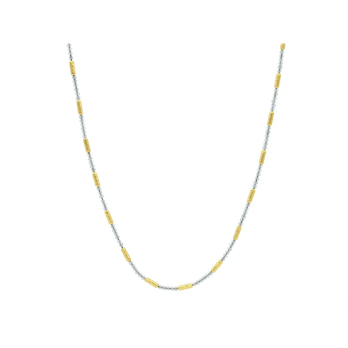 Gurhan Necklaces Gurhan Single Strand Apatite Bead Necklace in 24K Yellow Gold Gurhan Necklaces Gurhan Single Strand Apatite Bead Necklace in 24K Yellow Gold