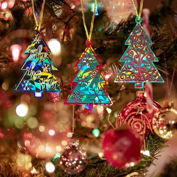 IntoResin Necklaces Laser Christmas Tree Hanging Resin Mold