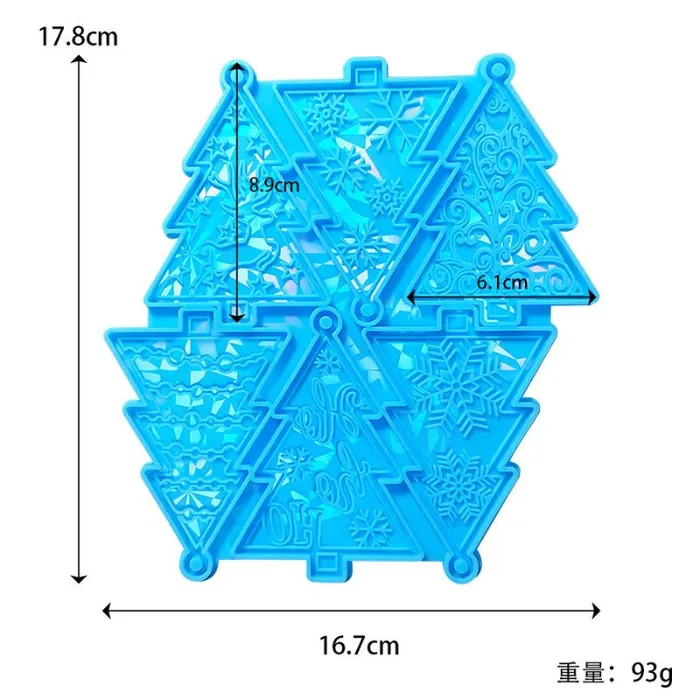 IntoResin Necklaces Laser Christmas Tree Hanging Resin Mold