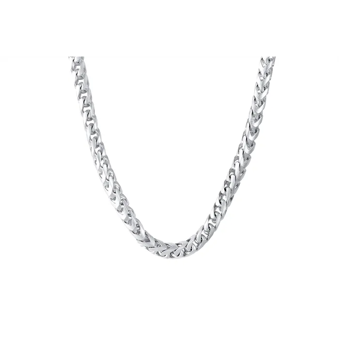 Marco Dal Maso Ulysses Mesh Necklace Matte White Silver with Polish Clasp 225 inches Marco Dal Maso Necklaces Marco Dal Maso Ulysses Mesh Necklace Matte White Silver with Polish Clasp 225 inches Marco Dal Maso Necklaces