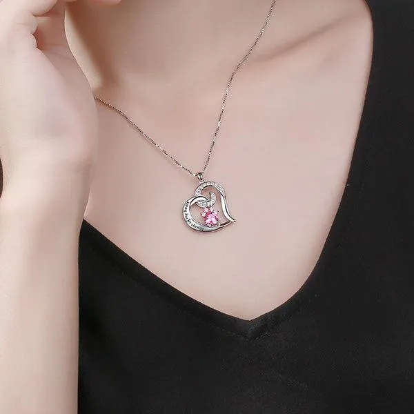 Necklaces Belbren Paw Print Birthstone Memorial Necklace Gift for Pet Lover Paw Print Necklace Personalized Pet Necklace