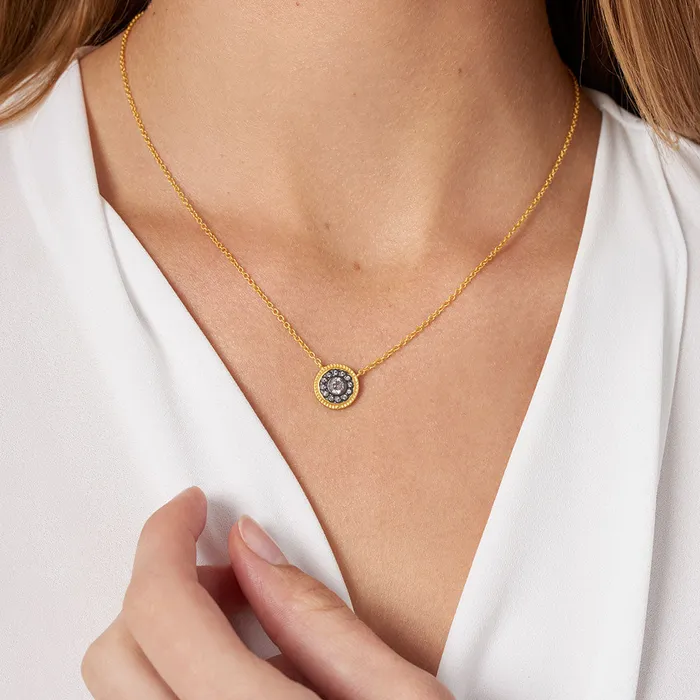 Necklaces Freida Rothman Signature Nautical Button Necklace Freida Rothman