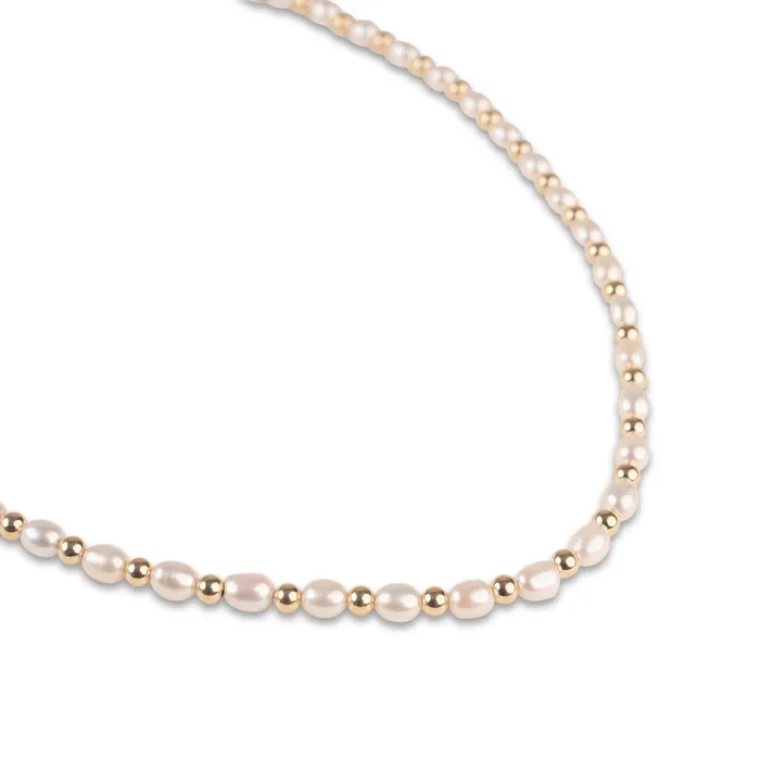 Necklaces Gold Filled Beads and Pearl Necklace RG