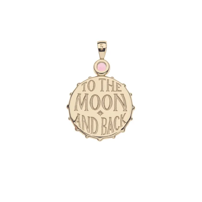 Necklaces Jane Win FOREVER Mother of Pearl Moon Face Pendant Necklace Jane Win