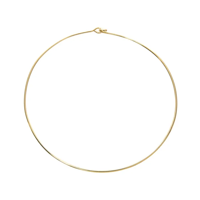 Necklaces Mazza Mazza 14K Yellow Gold 2mm Wire Collar Necklace
