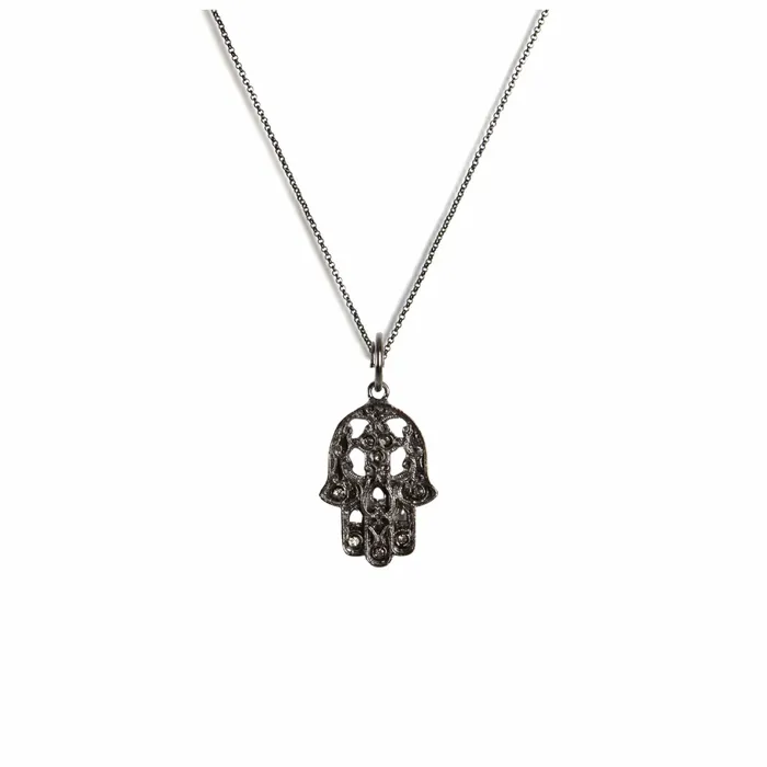 Necklaces Mini Hamsa Charm Necklace Virgins Saints Angels