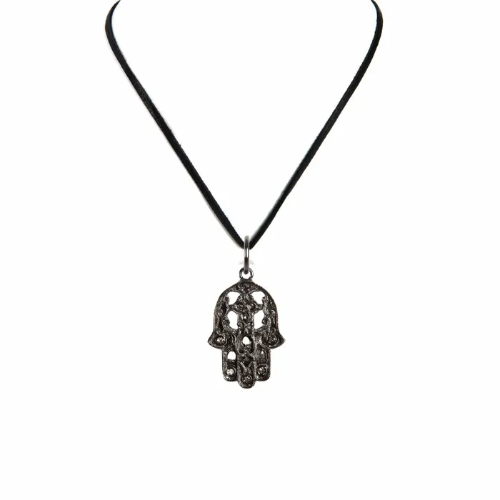 Necklaces Mini Hamsa Charm Necklace Virgins Saints Angels