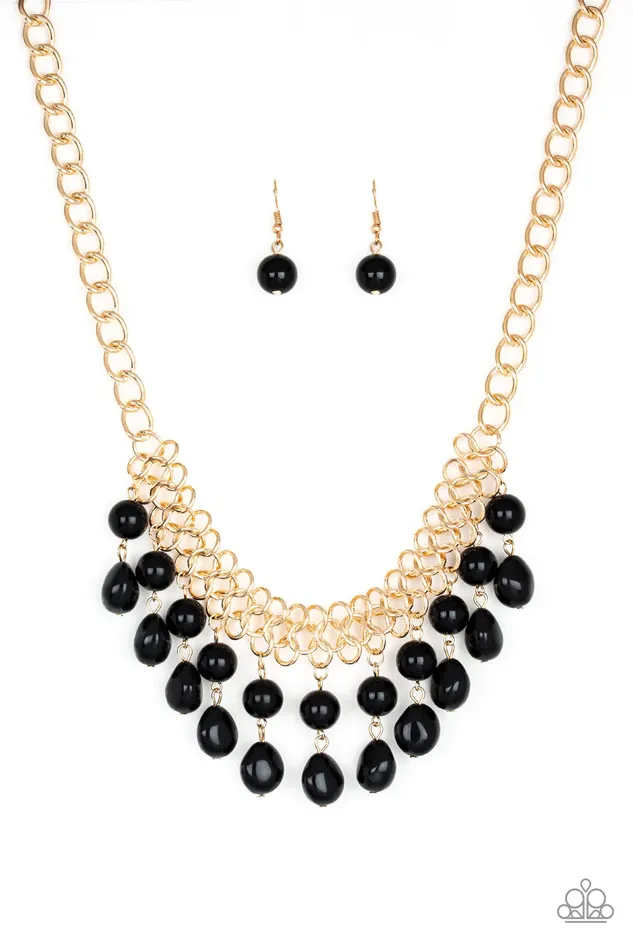 Necklaces Paparazzi Jewelry Paparazzi Necklace 5th Avenue Fleek Black