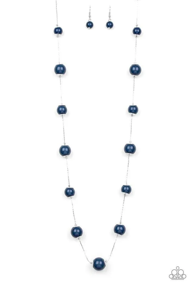 Necklaces Paparazzi Jewelry Paparazzi Necklace 5th Avenue Frenzy Blue