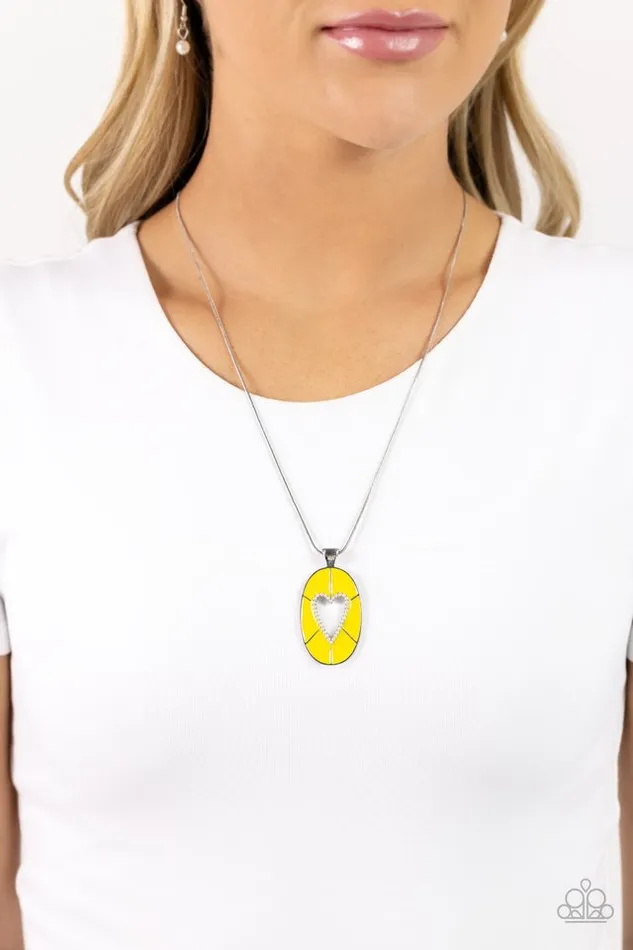 Necklaces Paparazzi Jewelry Paparazzi Necklace Airy Affection Yellow