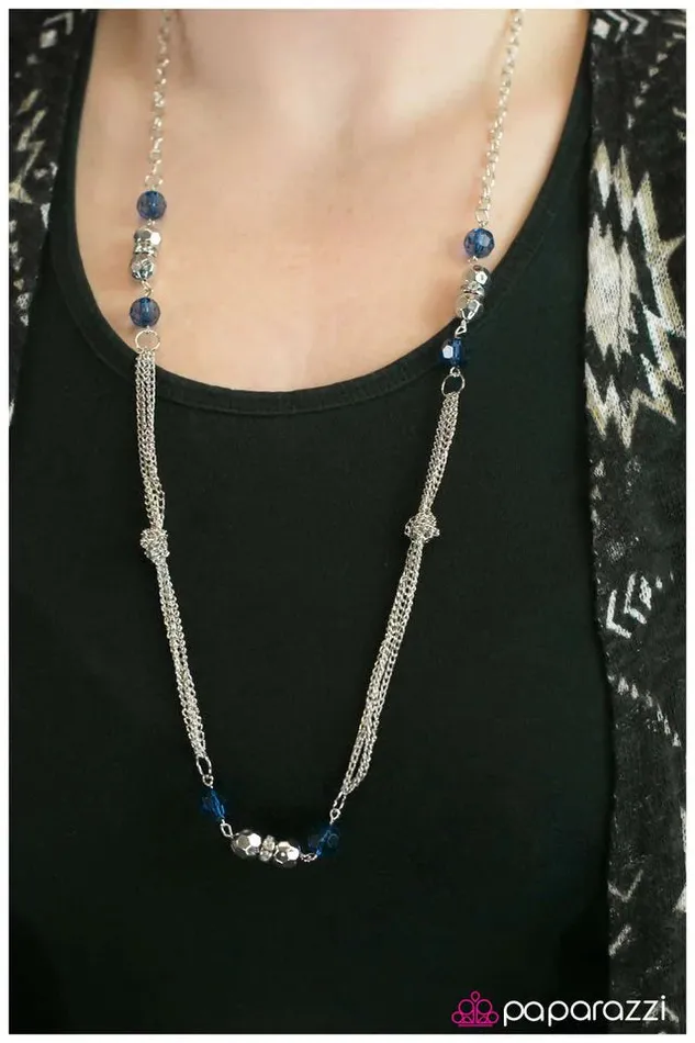 Necklaces Paparazzi Jewelry Paparazzi Necklace All Dolled Up Blue