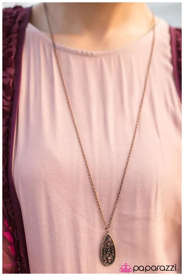 Necklaces Paparazzi Jewelry Paparazzi Necklace All Fine and Dandy Copper