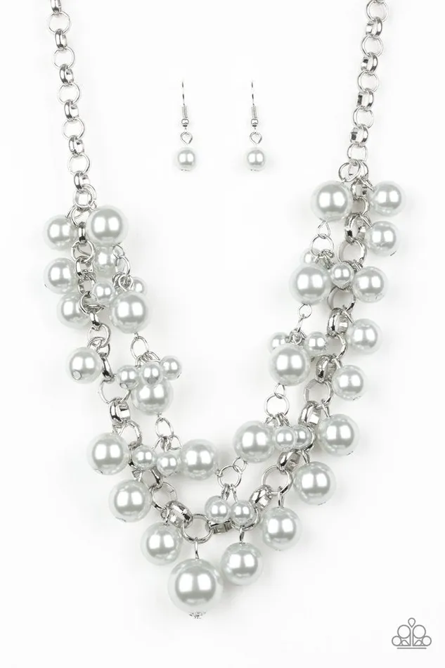 Necklaces Paparazzi Jewelry Paparazzi Necklace BALLROOM Service Silver