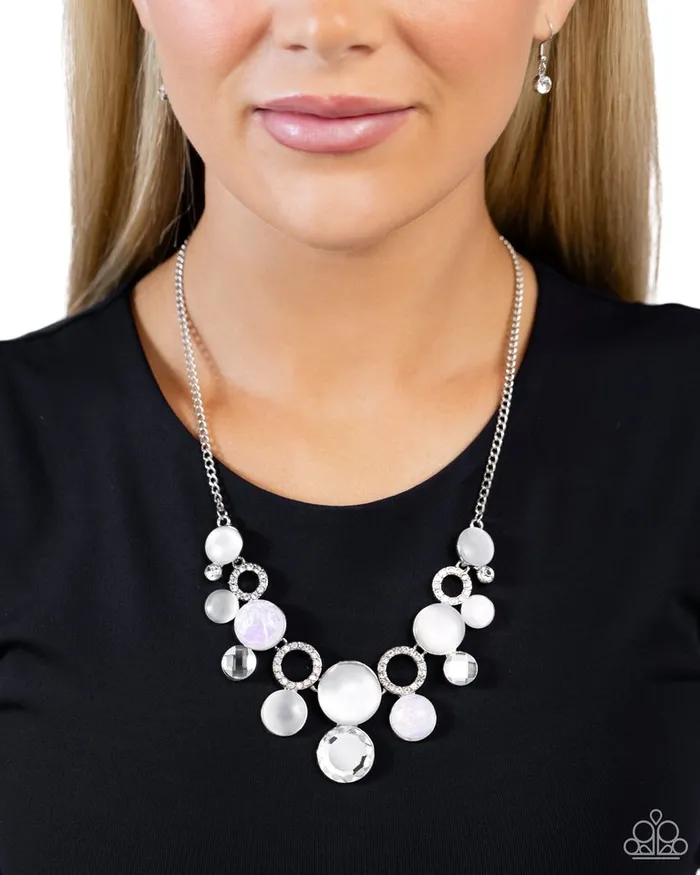 Necklaces Paparazzi Jewelry Paparazzi Necklace Corporate Color White