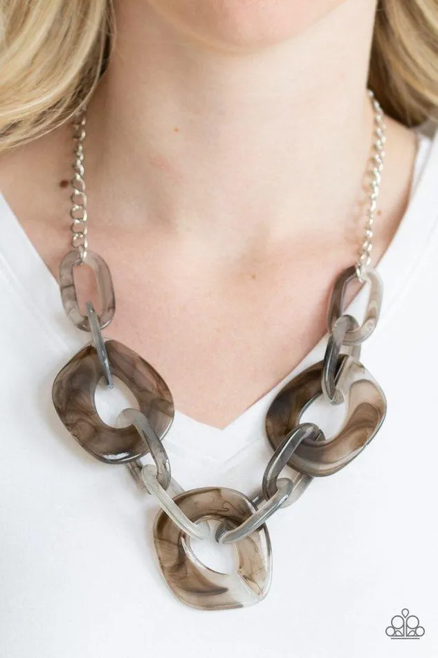 Necklaces Paparazzi Jewelry Paparazzi Necklace Courageously Chromatic Silver Necklaces Paparazzi Jewelry Paparazzi Necklace Courageously Chromatic Silver