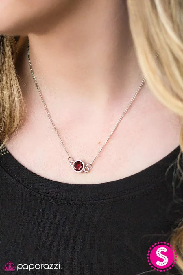 Necklaces Paparazzi Jewelry Paparazzi Necklace Diamonds Speak Louder Than Words Red