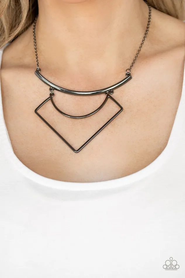 Necklaces Paparazzi Jewelry Paparazzi Necklace Egyptian Edge Black