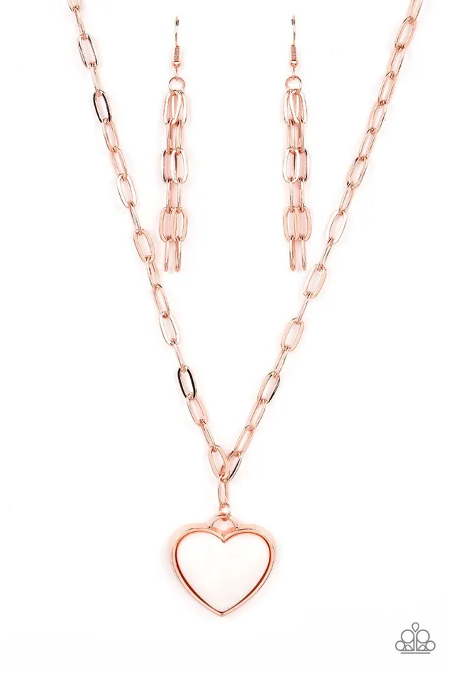 Necklaces Paparazzi Jewelry Paparazzi Necklace Everlasting Endearment Copper
