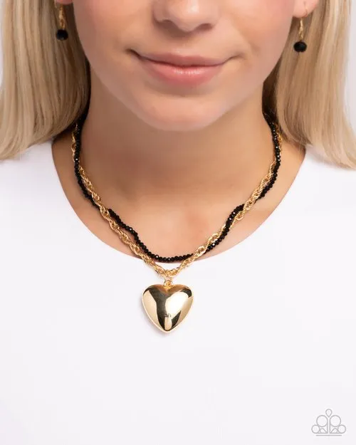 Necklaces Paparazzi Jewelry Paparazzi Necklace Falling Slowly Gold