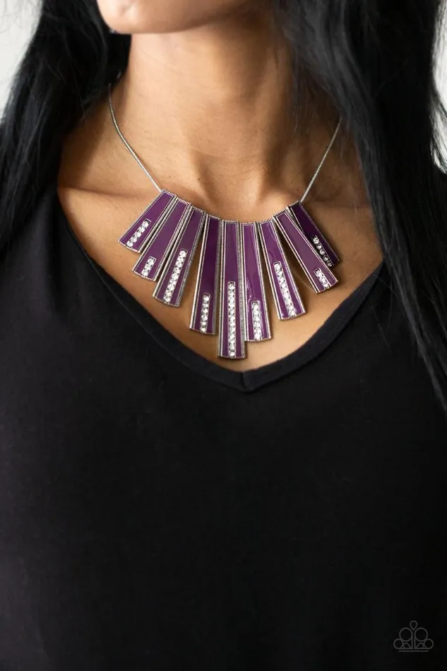Necklaces Paparazzi Jewelry Paparazzi Necklace FANtastically Deco Purple