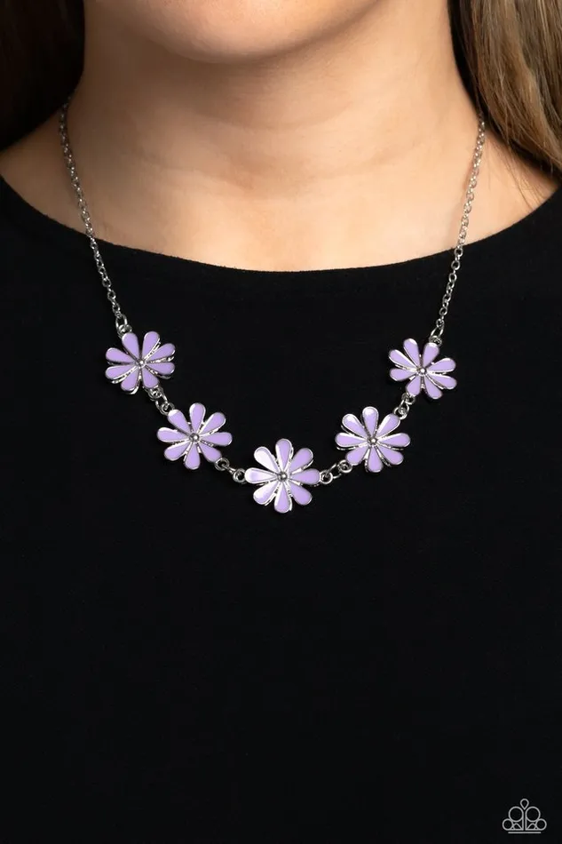 Necklaces Paparazzi Jewelry Paparazzi Necklace Flora Fantasy Purple