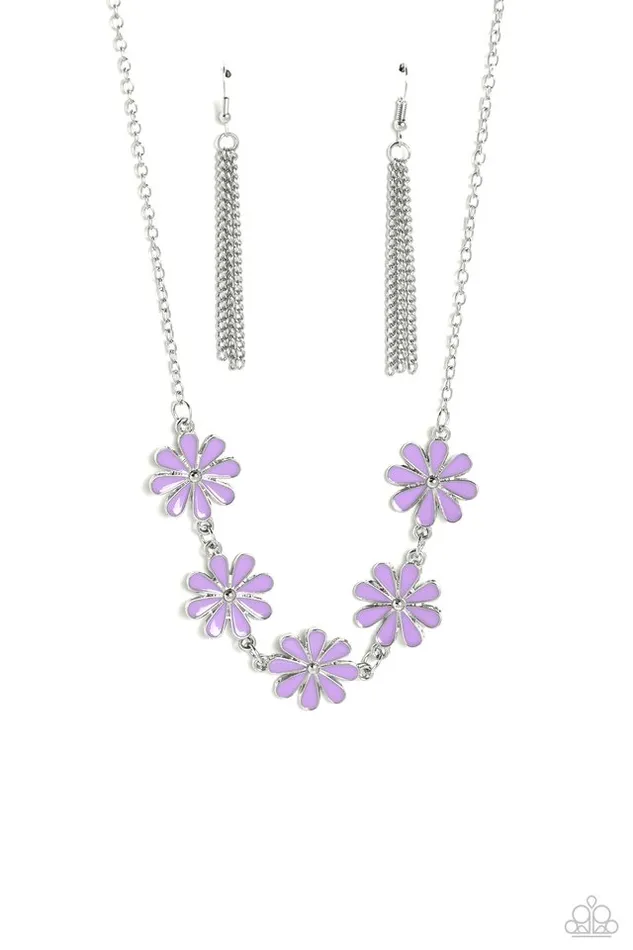 Necklaces Paparazzi Jewelry Paparazzi Necklace Flora Fantasy Purple