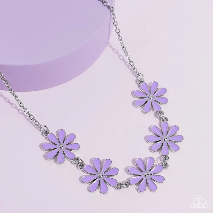 Necklaces Paparazzi Jewelry Paparazzi Necklace Flora Fantasy Purple