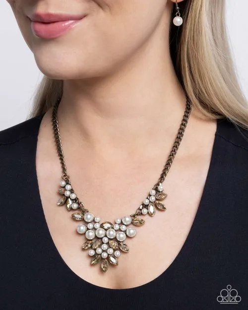 Necklaces Paparazzi Jewelry Paparazzi Necklace Fresh Facets Brass