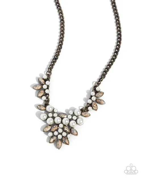 Necklaces Paparazzi Jewelry Paparazzi Necklace Fresh Facets Brass