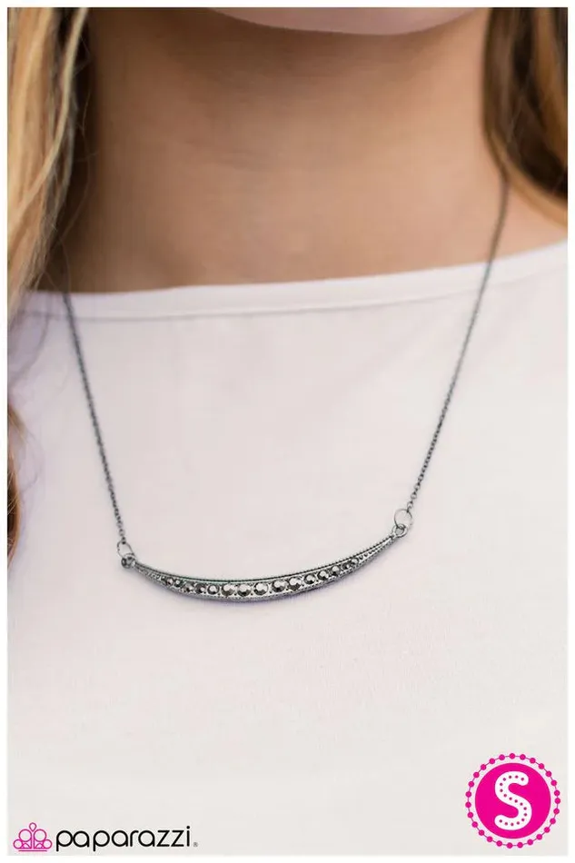 Necklaces Paparazzi Jewelry Paparazzi Necklace Good Fortune Black