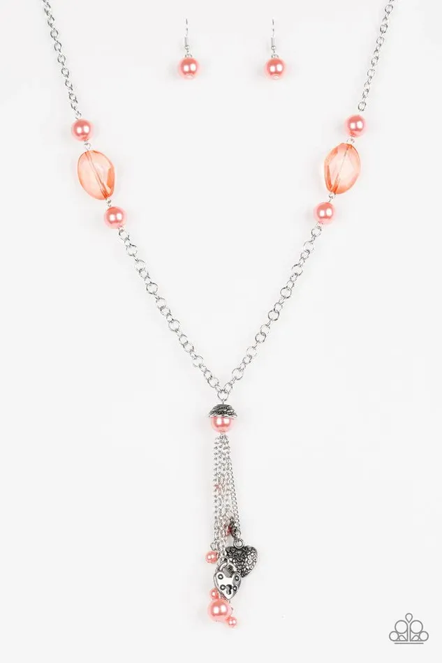 Necklaces Paparazzi Jewelry Paparazzi Necklace HeartStopping Harmony Orange