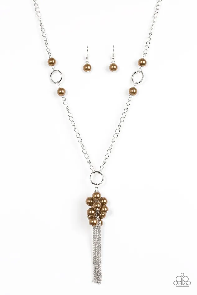 Necklaces Paparazzi Jewelry Paparazzi Necklace Hit The Runway Brown