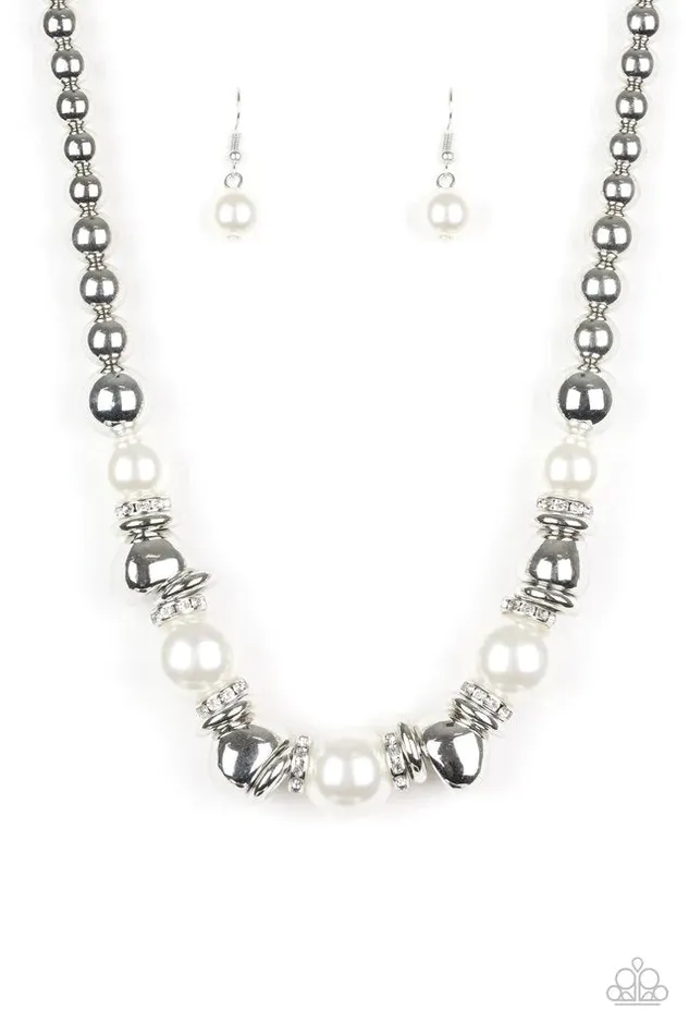Necklaces Paparazzi Jewelry Paparazzi Necklace Hollywood HAUTE Spot White