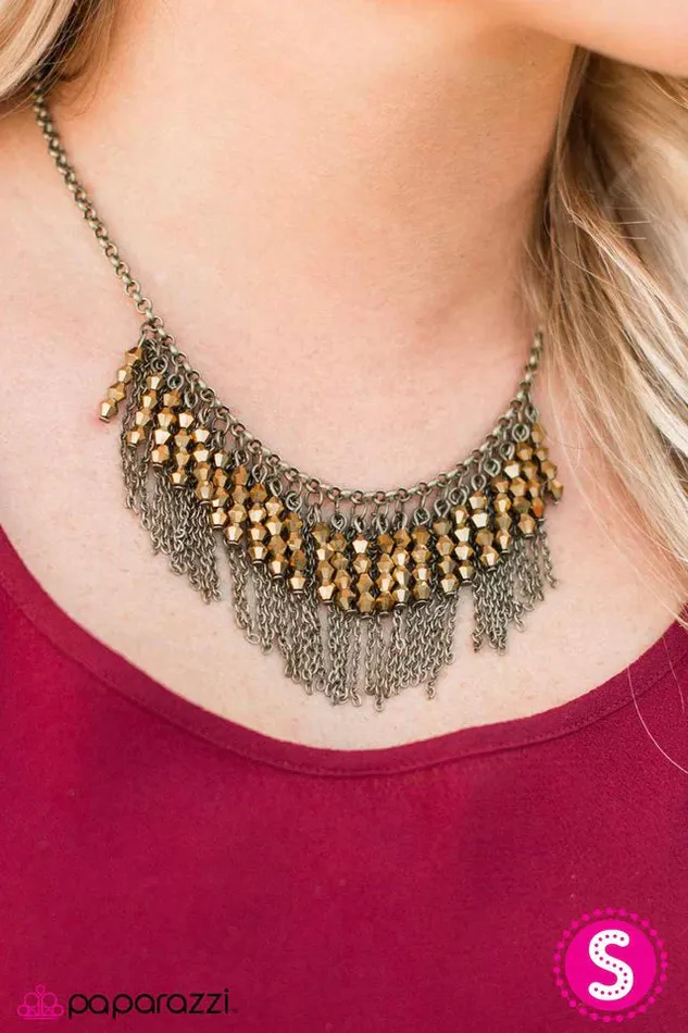 Necklaces Paparazzi Jewelry Paparazzi Necklace I Got It From My Mama Brass