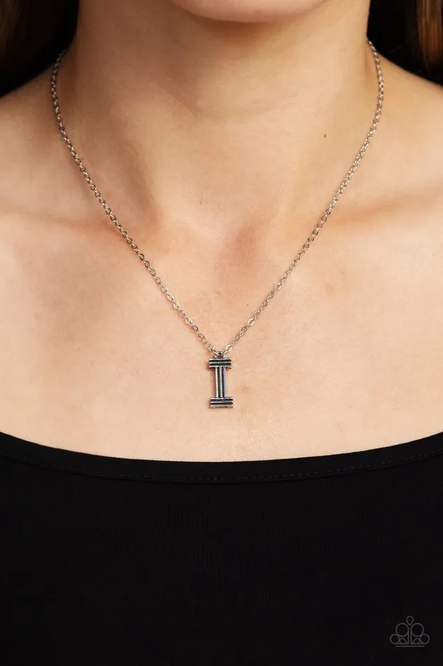 Necklaces Paparazzi Jewelry Paparazzi Necklace Leave Your Initials Silver I
