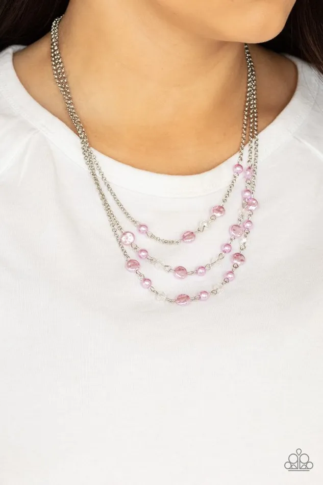 Necklaces Paparazzi Jewelry Paparazzi Necklace Let The Record GLOW Purple