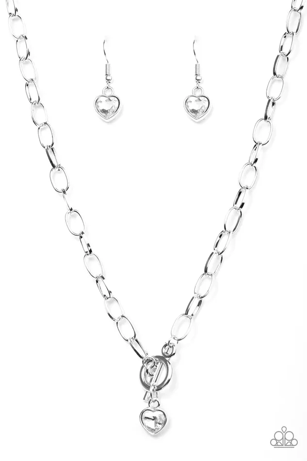 Necklaces Paparazzi Jewelry Paparazzi Necklace Let Your Heart Shine White