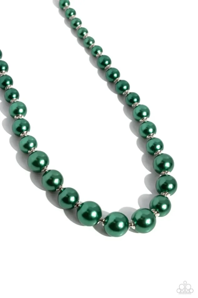 Necklaces Paparazzi Jewelry Paparazzi Necklace Manhattan Mogul Green