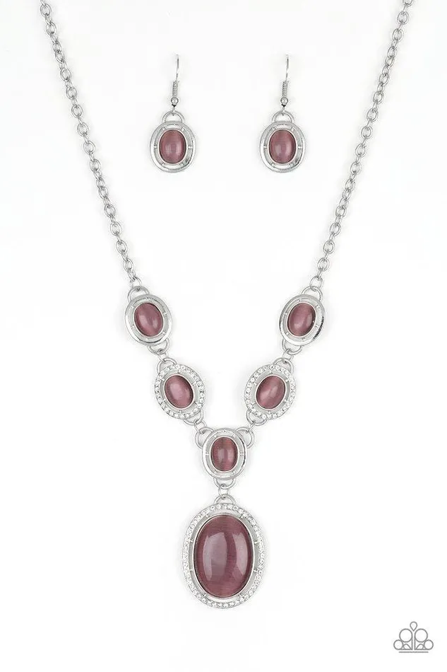 Necklaces Paparazzi Jewelry Paparazzi Necklace Metro Medallion Purple