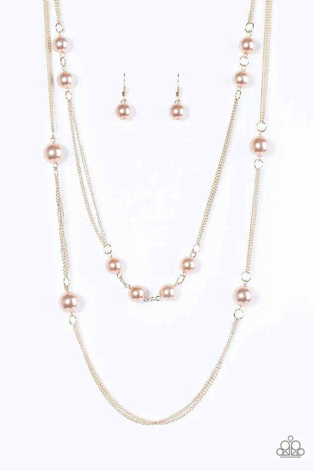 Necklaces Paparazzi Jewelry Paparazzi Necklace My Main GLAM Brown
