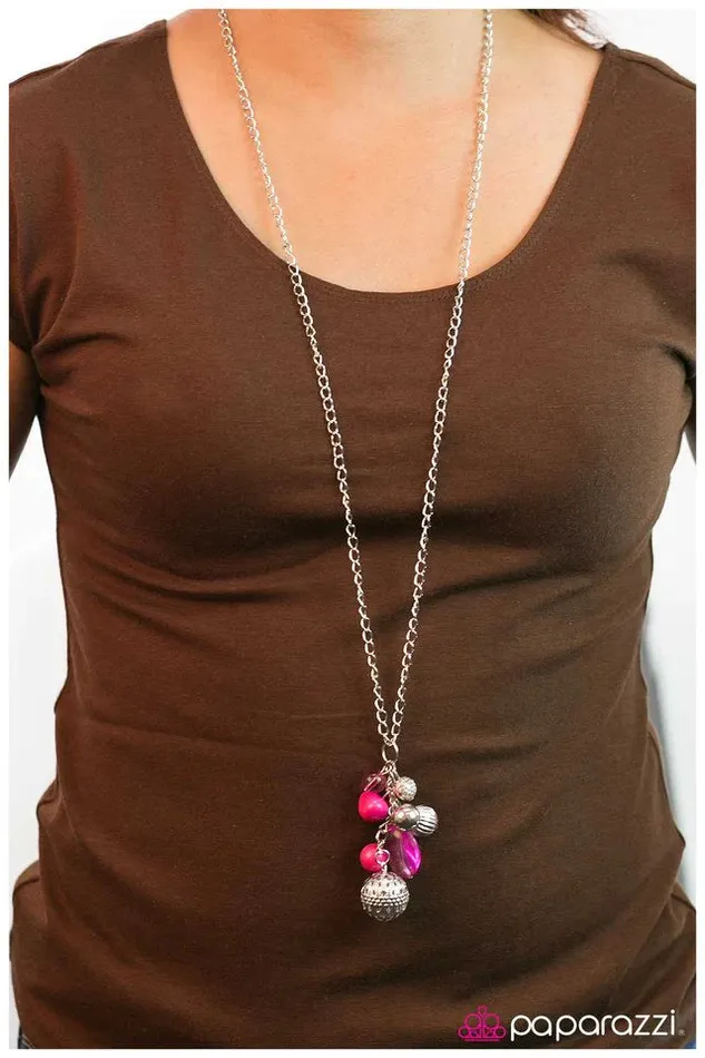 Necklaces Paparazzi Jewelry Paparazzi Necklace Pep In My Step Pink