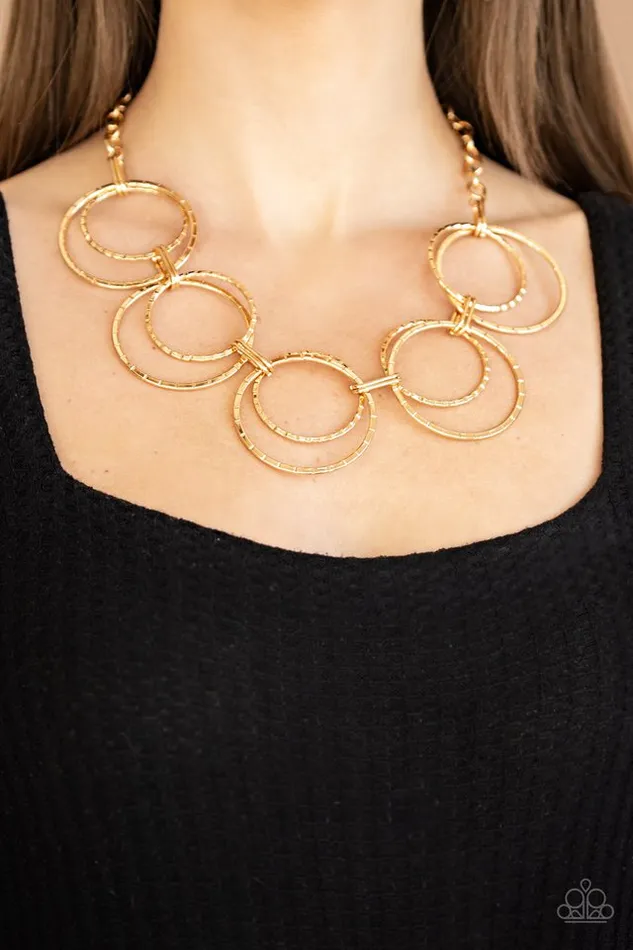 Necklaces Paparazzi Jewelry Paparazzi Necklace Radiant Revolution Gold