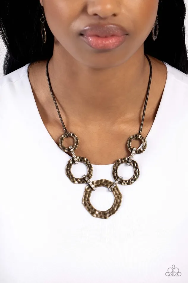 Necklaces Paparazzi Jewelry Paparazzi Necklace Rounded Redux Brass