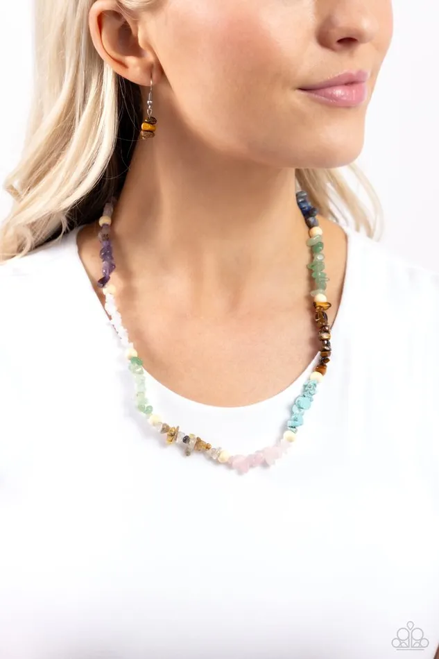 Necklaces Paparazzi Jewelry Paparazzi Necklace Soothing Stones Multi