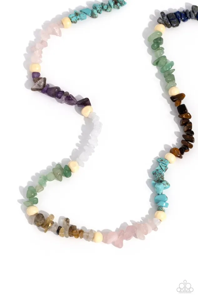 Necklaces Paparazzi Jewelry Paparazzi Necklace Soothing Stones Multi