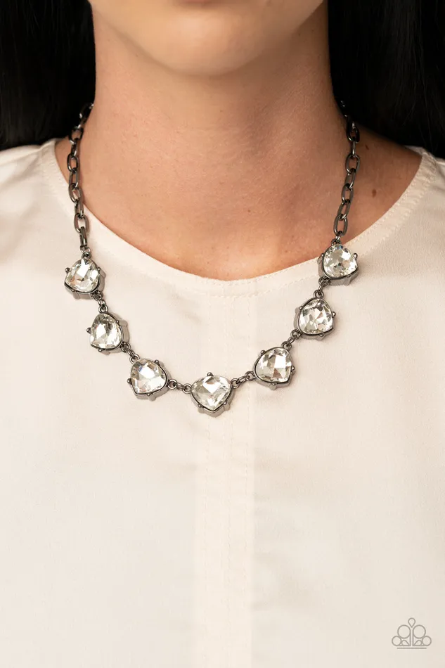 Necklaces Paparazzi Jewelry Paparazzi Necklace Star Quality Sparkle Black