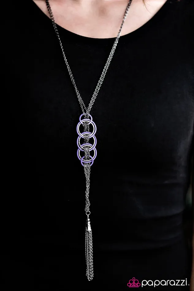 Necklaces Paparazzi Jewelry Paparazzi Necklace Start Your Engines Purple