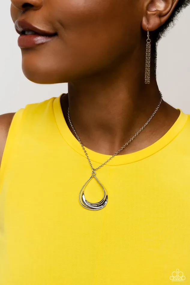 Necklaces Paparazzi Jewelry Paparazzi Necklace Subtle Season Silver