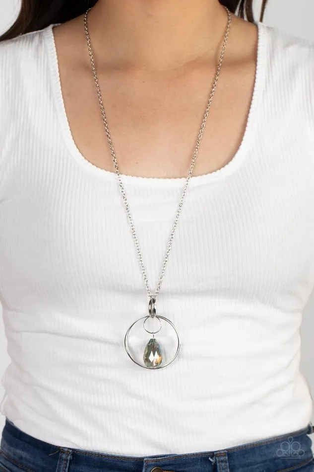 Necklaces Paparazzi Jewelry Paparazzi Necklace Swinging Shimmer Green