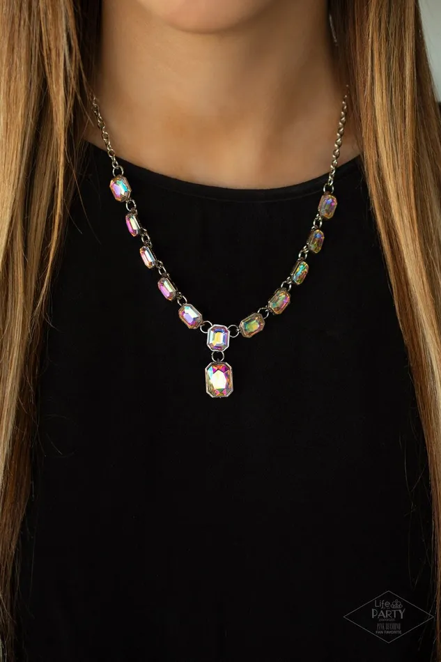Necklaces Paparazzi Jewelry Paparazzi Necklace The Right to Remain Sparkly Multi